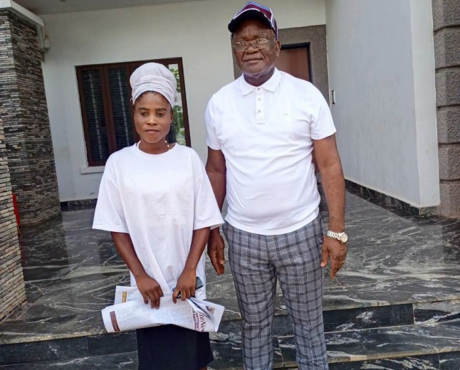 Snakebite Survivor Returns to Thank Ortom for Help